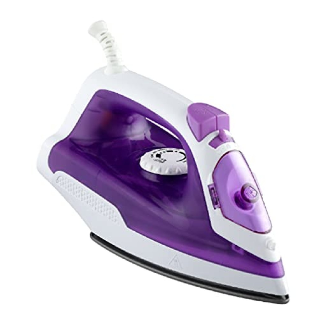 Crompton Fabrimagic 1200W Steam Iron with 200ml Tank 13g/min Steam Teflon Soleplate Purple