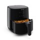 PHILIPS Air Fryer HD9200/90, uses up to 90% less fat, 1400W, 4.1 Liter, with Rapid Air Technology (Black), Large