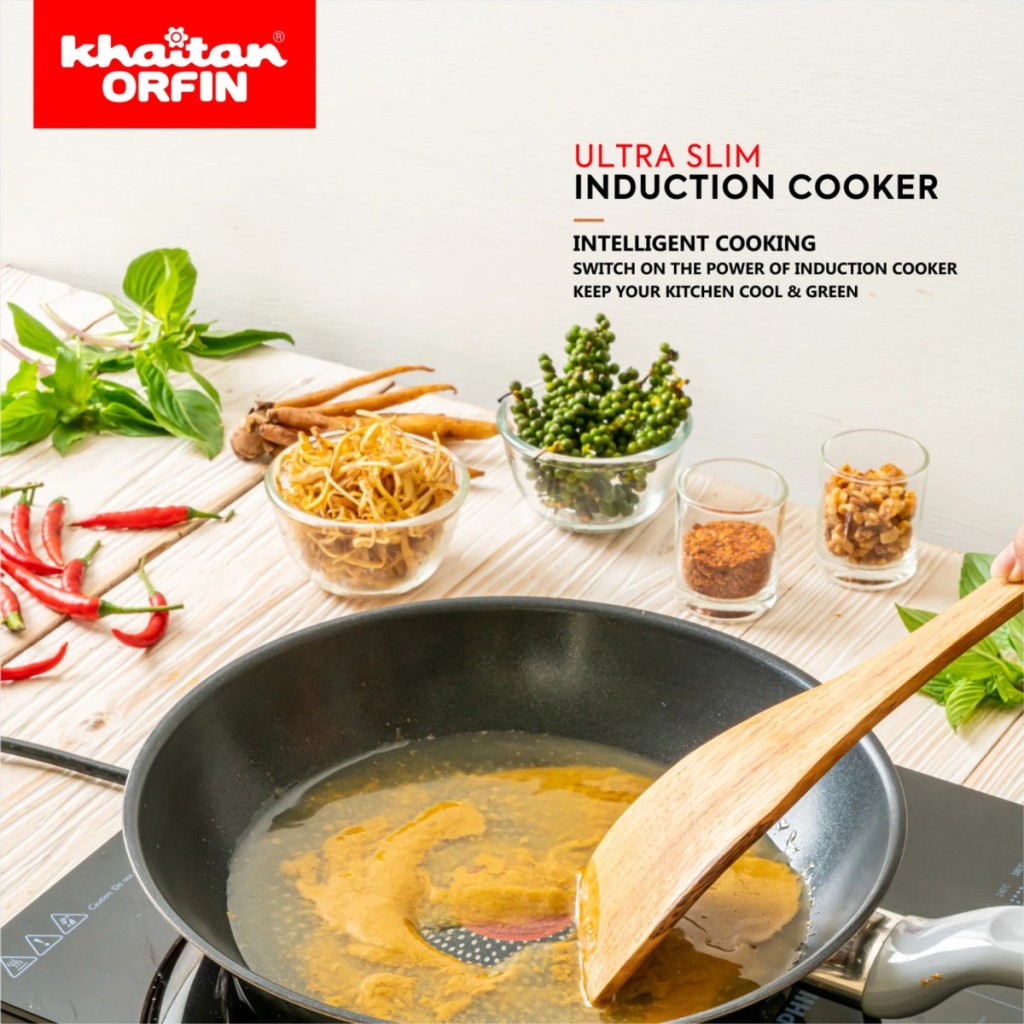 Khaitan Orfin 2000 W Induction Cooktop Touch Panel (Black, KO-432 | 2000 Watts Ultra Slim)