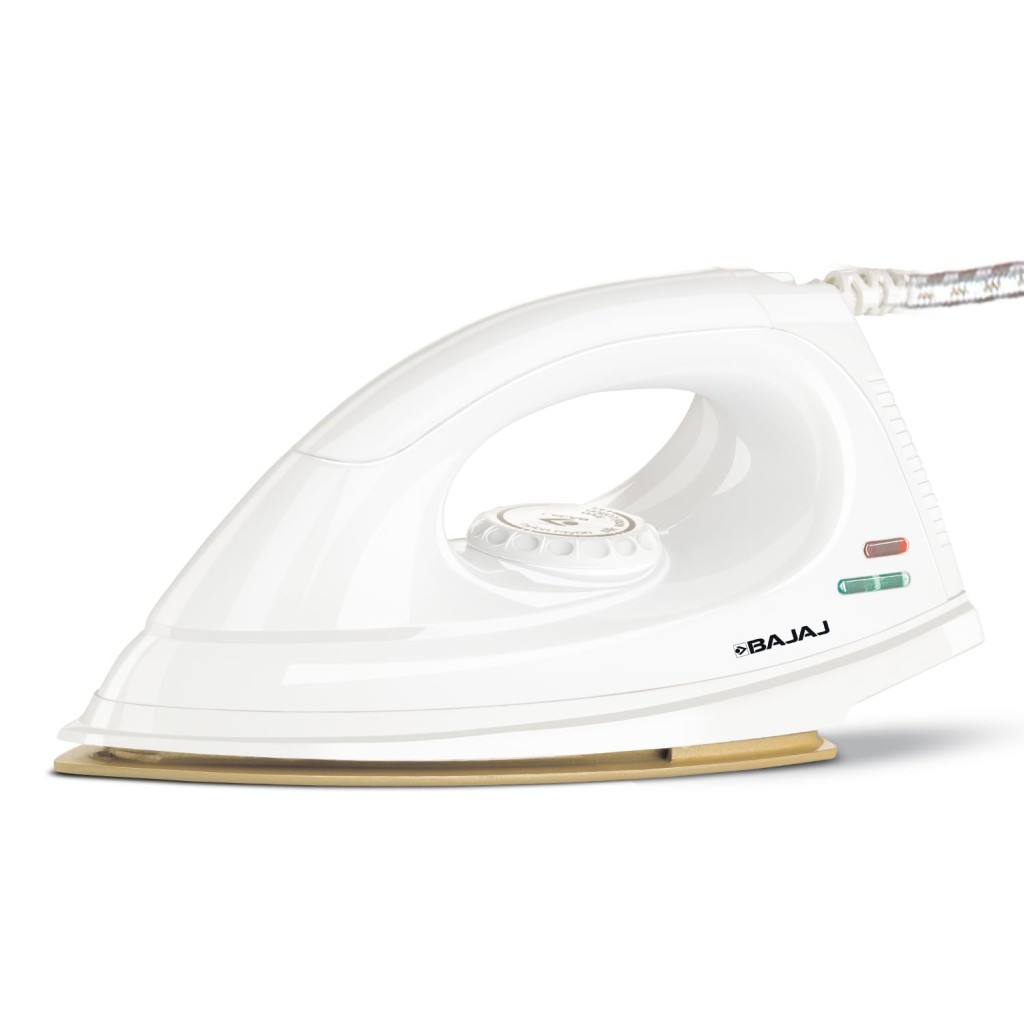 Bajaj DX-7 1000 Watts Dry Iron Advance Soleplate And Anti-Bacterial German Coating Technology White