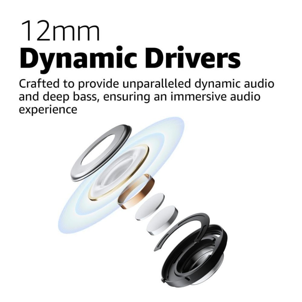 Redmi Buds 5A Bluetooth TWS Earbuds 25dB ANC, 12mm Premium Sound Quality Drivers, Up to 30 Hours Playtime, AI-ENC Mic