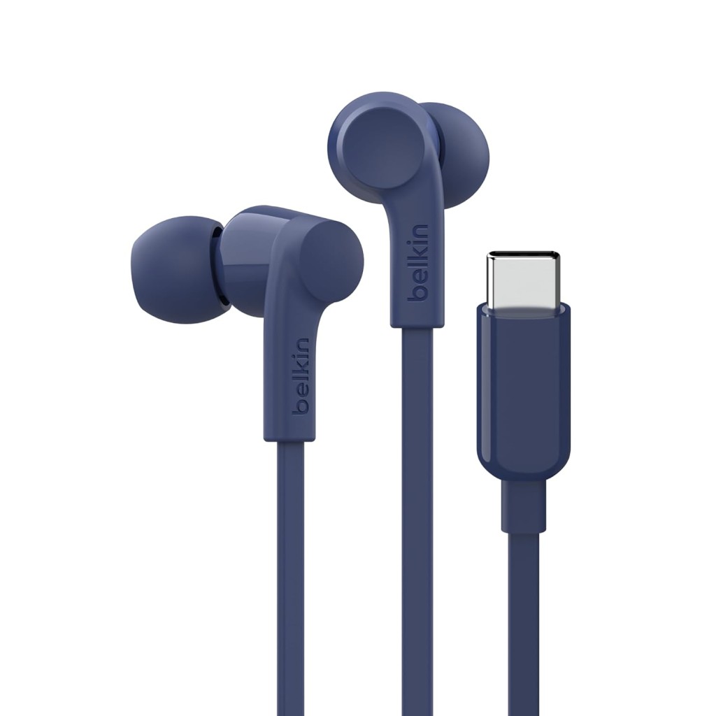 Belkin SoundForm Wired Earbuds with USB-C Connector, in-Ear Earphones w/Microphone - USB-C Headphones