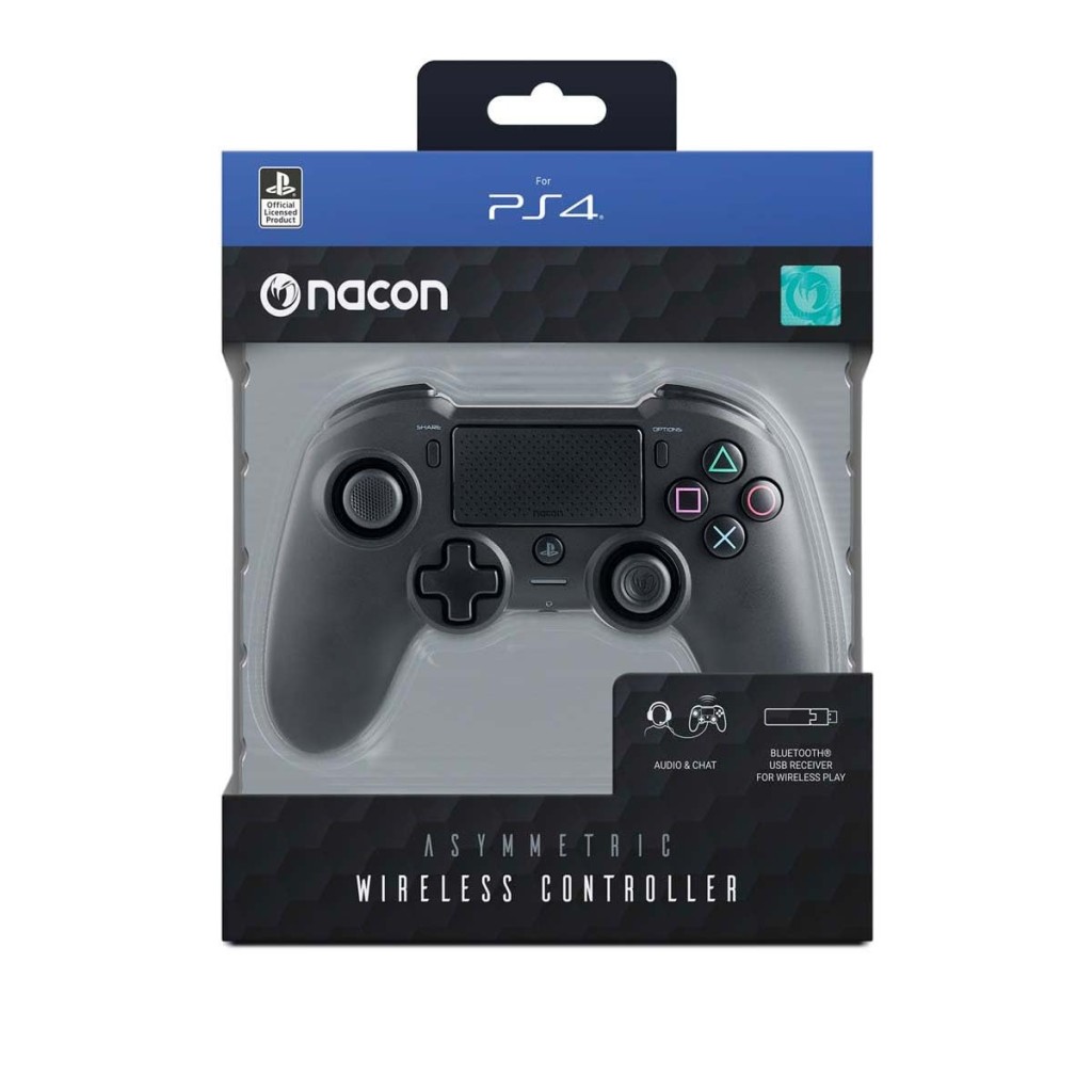 Nacon Asymmetric Wireless Controller for Playstation 4- Black