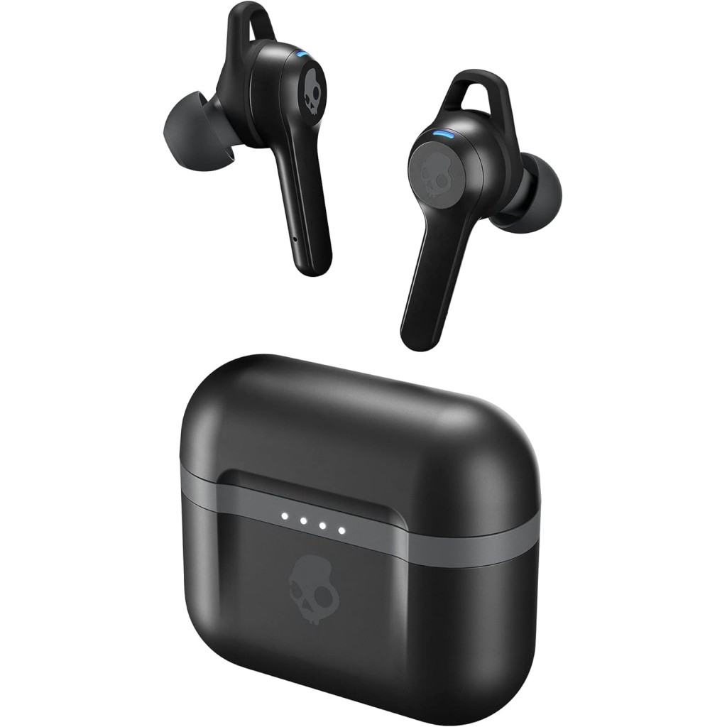 Skullcandy Indy Evo XT in-Ear Wireless Earbuds, 30 Hr Battery, Microphone, Works with iPhone Android and Bluetooth Devices - Black