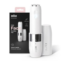 Braun Face Mini Hair Remover FS1000, Electric Facial Hair Remover for Women, Quick, Instant, Gentle, Painless, Smooth Skin