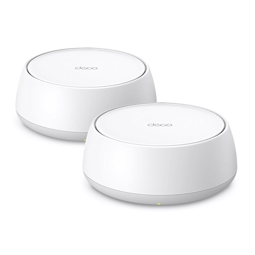 TP-Link Deco BE25(2-Pack) Dual Band BE5000 Whole Home Mesh WiFi 7 System| 8K Streaming | 5 Gbps Router | 2×2.5 Gbps Gigabit, 4K-QAM, 4 Antennas