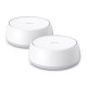 TP-Link Deco BE25(2-Pack) Dual Band BE5000 Whole Home Mesh WiFi 7 System| 8K Streaming | 5 Gbps Router | 2×2.5 Gbps Gigabit, 4K-QAM, 4 Antennas