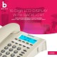 Beetel M59 Caller ID Corded Landline Phone with 16 Digit LCD Display & Adjustable contrast (White)