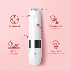 Braun Face Mini Hair Remover FS1000, Electric Facial Hair Remover for Women, Quick, Instant, Gentle, Painless, Smooth Skin