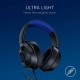 Razer Kraken X Ultralight Gaming Headset: 7.1 Surround Sound - Lightweight Aluminum Frame - Bendable Cardioid Microphone Black/Blue