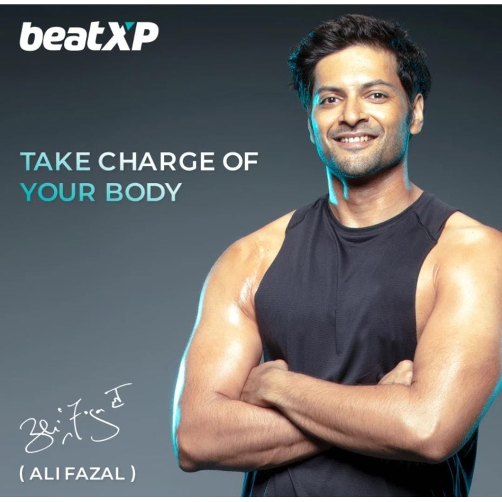 BeatXP Thunder Body Massager Machine for Pain Relief with 3 Attachment Pairs - Electric Back Massager Machine Pain Relief (Dark Grey)