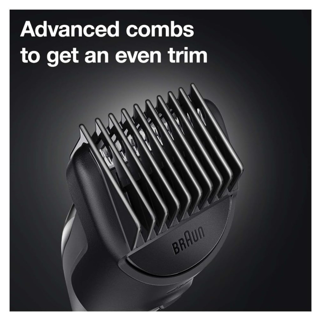 Braun MGK3321, 6-in-1 Beard Trimmer for Men from Gillette, All-in-One Tool, 5 attachments (Hair Clipper, For Face, Hair, Ear, Nose)