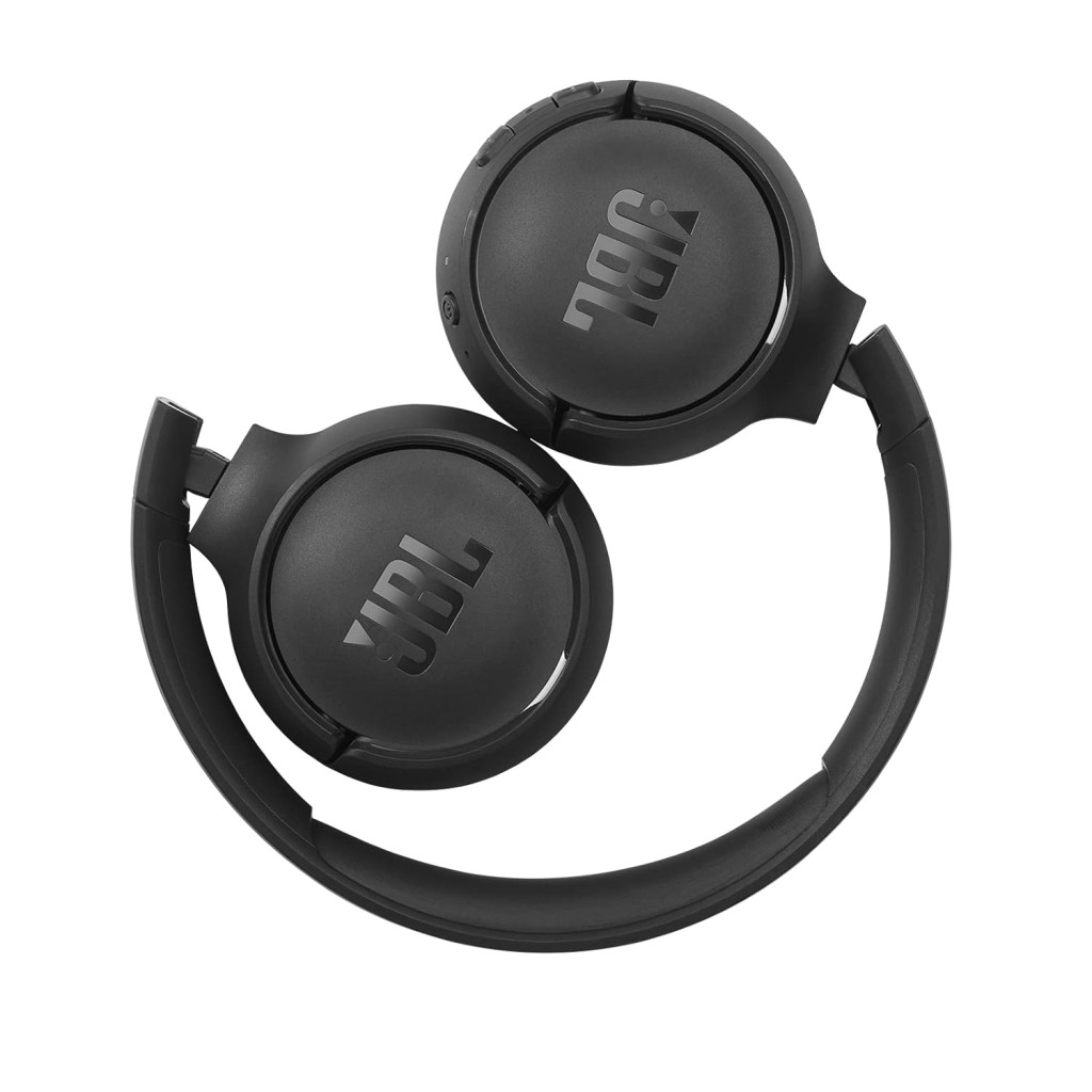 JBL Tune 510BT, On Ear Wireless Headphones with Mic, up to 40 Hours Playtime, Pure Bass, Quick Charging Black