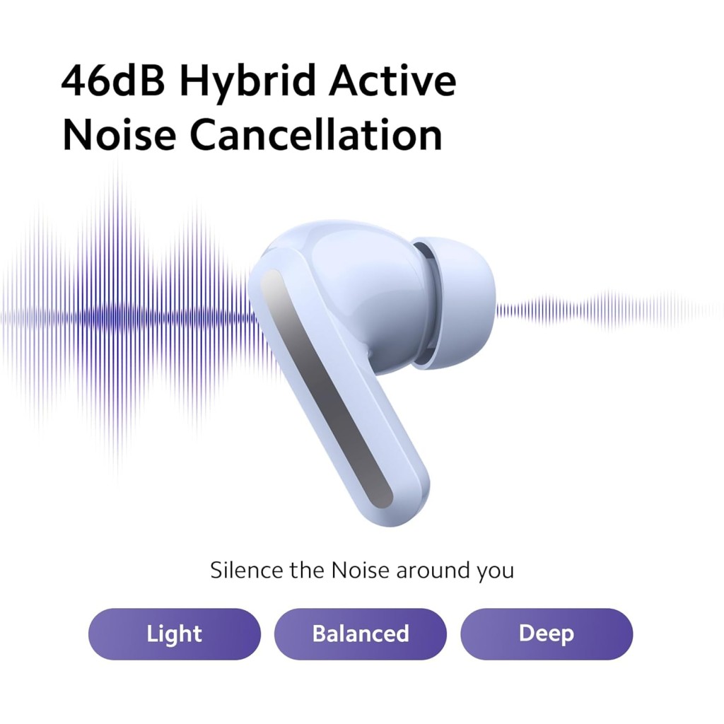 Xiaomi Redmi Buds 5 Wireles Earbuds, Bluetooth 5.3 in-Ear Headphones, 46dB Active Noise Cancellation