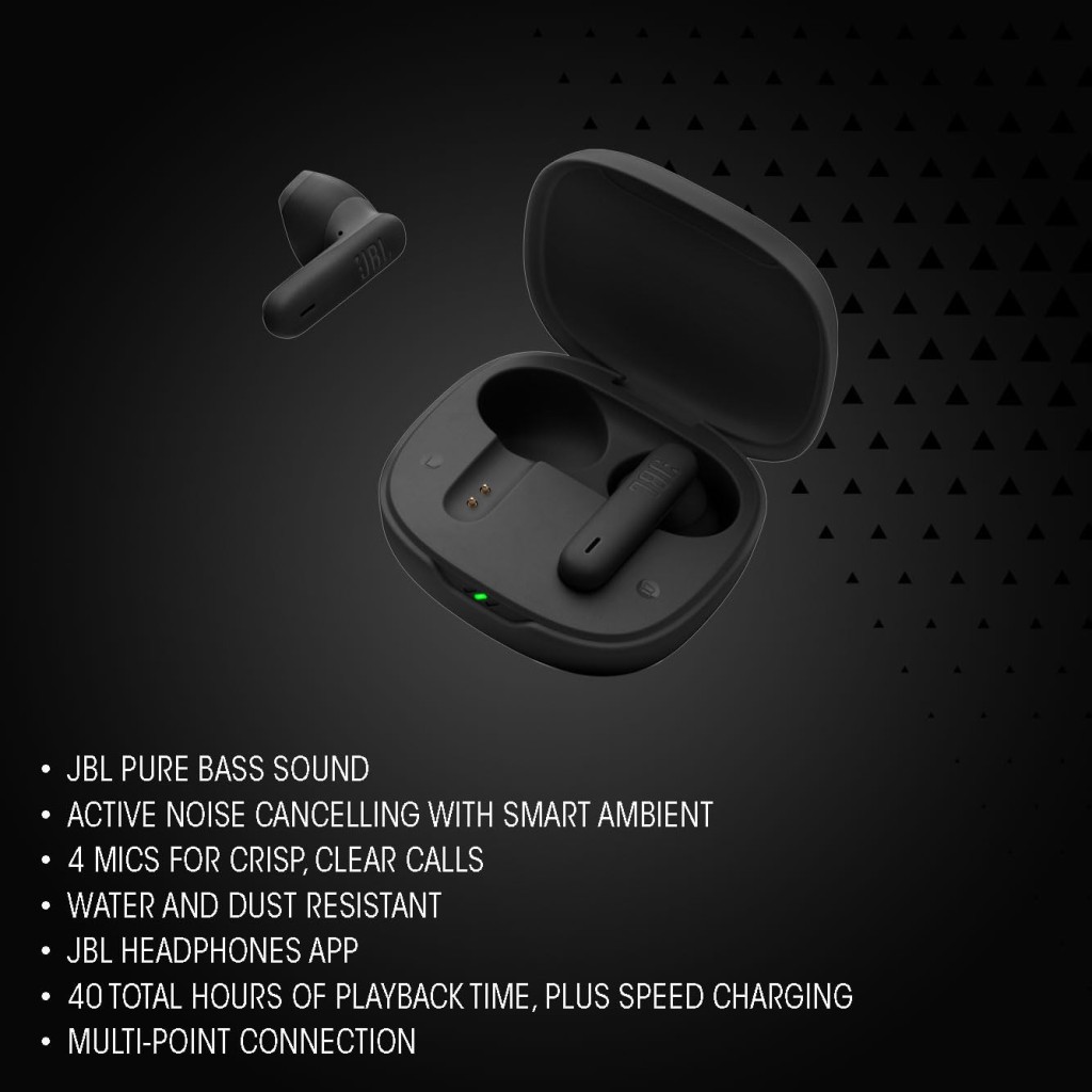JBL Wave Flex 2 in-Ear Wireless Earbuds (TWS) with Mic,4 mics for Crisp & Clear Calls,40 Hours Battery