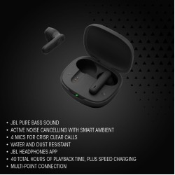 JBL Wave Flex 2 in-Ear Wireless Earbuds (TWS) with Mic,4 mics for Crisp & Clear Calls,40 Hours Battery