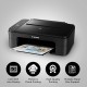 Canon PIXMA E3370 All-in-One Wireless Ink Efficient Color Printer (Black)