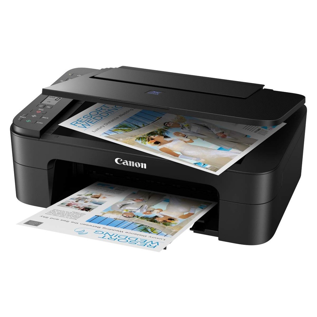 Canon PIXMA E3370 All-in-One Wireless Ink Efficient Color Printer (Black)
