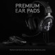 Logitech G Pro X Gaming Wired Over Ear Headphones with Mic Blue Voice DTS Headphone:X 2.0, 50Mm Pro-G Drivers, 2.0 Surround Sound