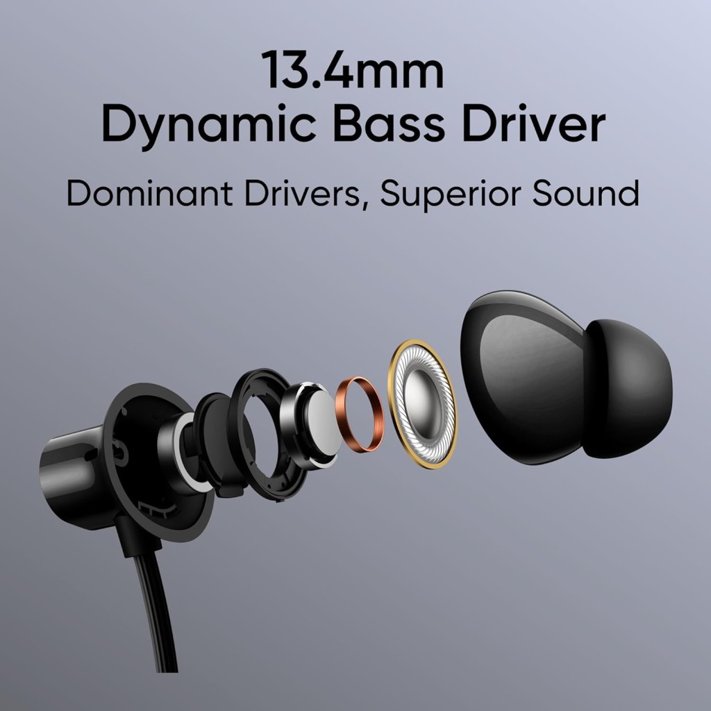 Realme Buds Wireless 3 Neo in Ear Bluetooth Neckband with 13.4 Mm Dynamic Bass Boost Driver,Upto 32 Hours Playback,Fast Charge
