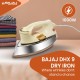 Bajaj DHX-9 1000W Heavy Weight Dry Iron Advance Soleplate And Anti-Bacterial German Coating Technology Multiple Temperature Levels 2 Yr Warranty Ivory