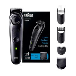 Braun BT5410 Beard Trimmer for Men, Lifetime Sharp Blades, 39 Length Settings, 100-Min Runtime, Waterproof, 5 Min Quick Charge