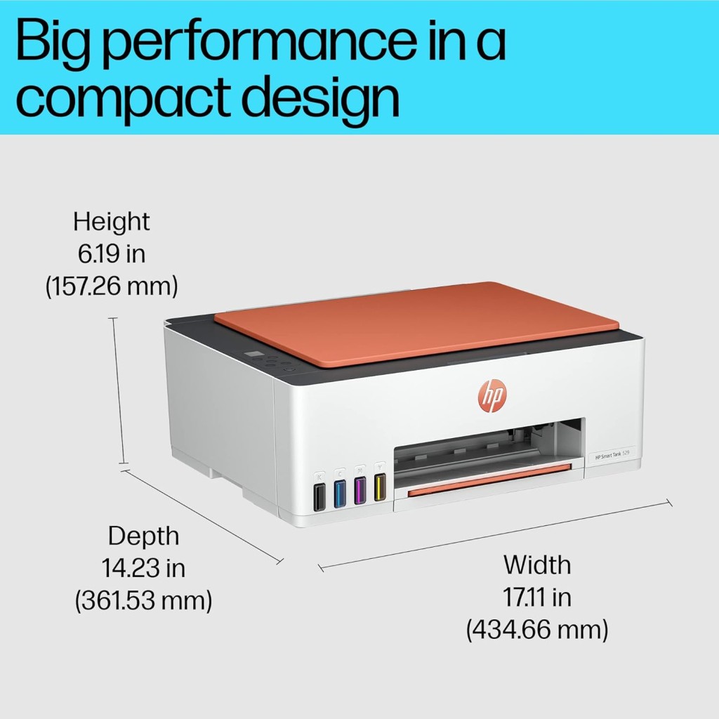 HP Smart Tank 529 All-in-One Colour Printer |Up to 4000 Black & 6000 Colour Prints