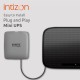 Numeric Intizon Mini UPS for Wi-Fi Routers | Up to 4 Hours PowerBackup | Wall mountable and Table Top Placement