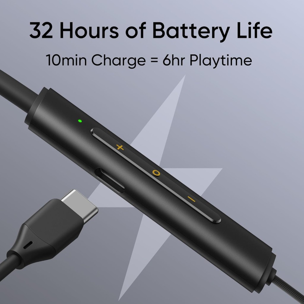 Realme Buds Wireless 3 Neo in Ear Bluetooth Neckband with 13.4 Mm Dynamic Bass Boost Driver,Upto 32 Hours Playback,Fast Charge