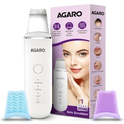 AGARO Ultrasonic Facial Skin Scrubber for Wet Skin, Blackheads Remover and Facial Pores Cleaner