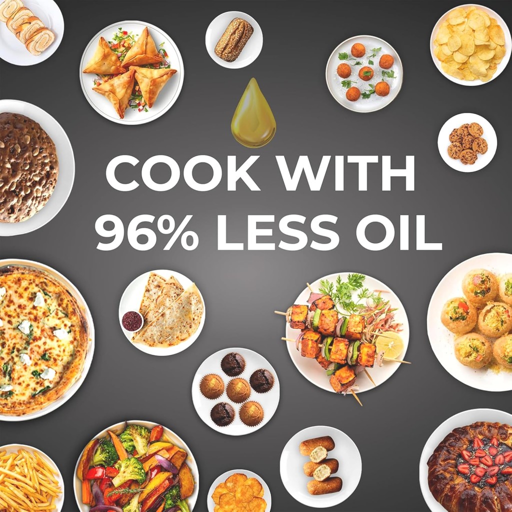 Pigeon by Stovekraft Air Fryer Oven 12L | 1800W | 2-in-1 Appliance - AirfryerOTG | Digital Touchscreen | 9 Preset Menu | Air Fry