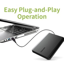 Toshiba Canvio Basics 2TB Portable External HDD - USB 3.0 for PC Laptop Windows and Mac