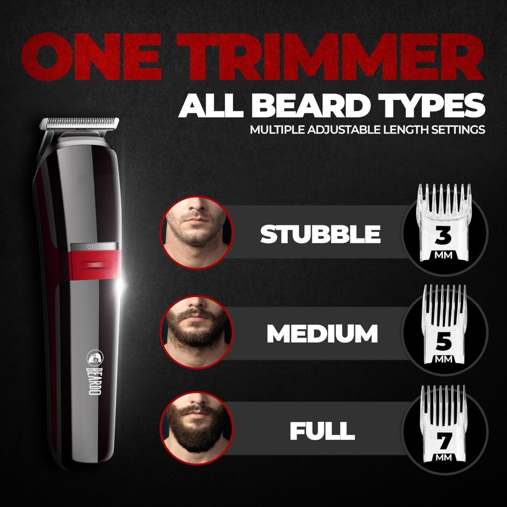 Beardo Ape-X 3-in-1 Multipurpose Trimmer for Men | Grooming Kit :- Trimmer, Shaver, Ear & Nose Trimmer