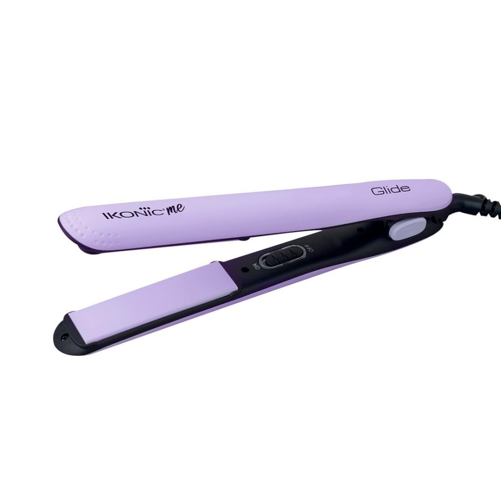 Ikonic Glide Hair Straightener Ceramic Coated Floating Plates Quick Heat Up Switch Light Indicator Compact Design