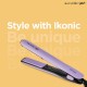 Ikonic Glide Hair Straightener Ceramic Coated Floating Plates Quick Heat Up Switch Light Indicator Compact Design